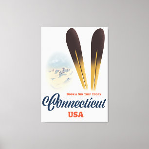 Connecticut Ski Leinwanddruck