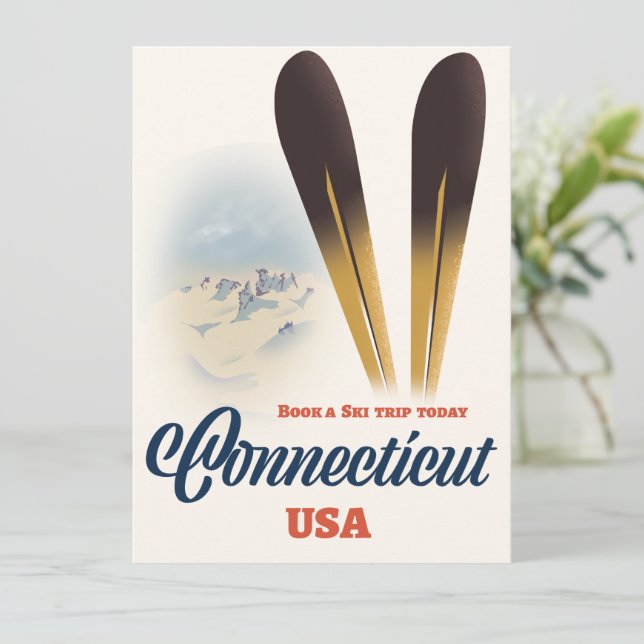 Connecticut Skigebiet (Stehend Vorderseite)