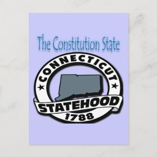 Connecticut Staat 1788 Postkarte