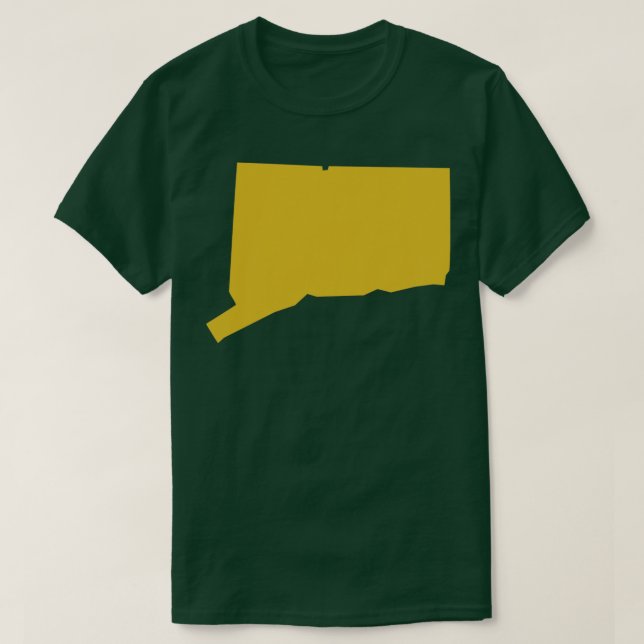 Connecticut Staat Map TShirt (Design vorne)