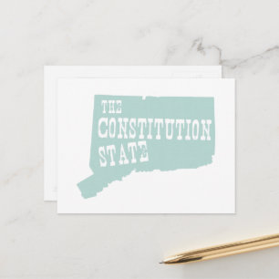 Connecticut Staat Nickname Postkarte