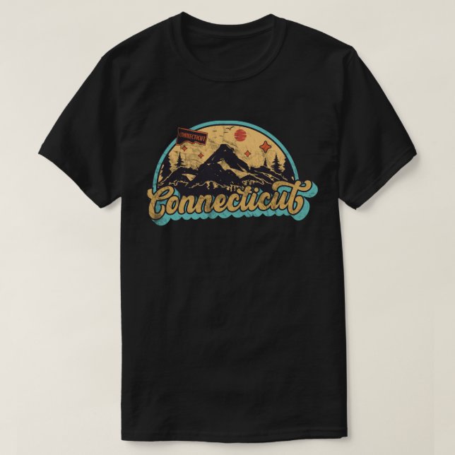 Connecticut-Staat T-Shirt (Design vorne)