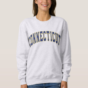 Connecticut Staat Vintag Uni Style Sweatshirt