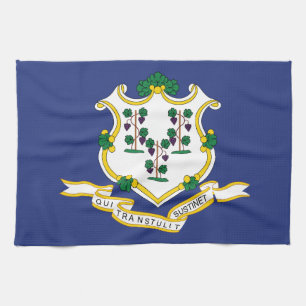 Connecticut Staatsflagge Geschirrtuch