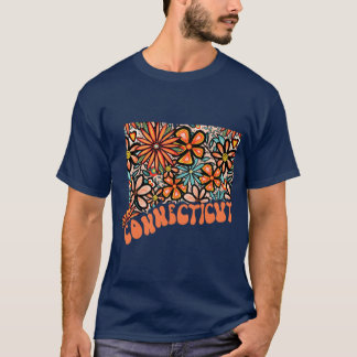 Connecticut State Design Artist Designed Illustrat T-Shirt