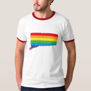 Connecticut-Stolz. gestreift T-Shirt