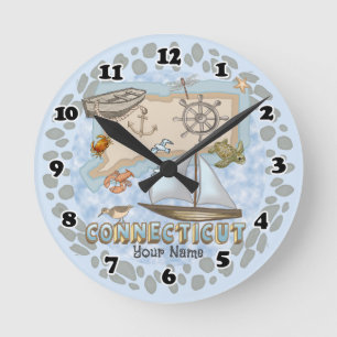 Connecticut-Uhr Runde Wanduhr