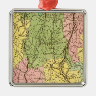 Connecticut US Ornament Aus Metall