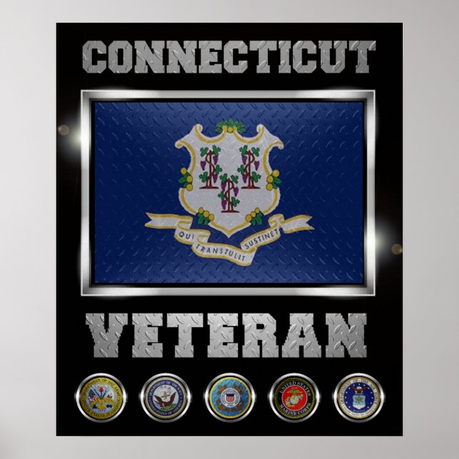 Connecticut Veteran-Plakat Poster (Vorne)