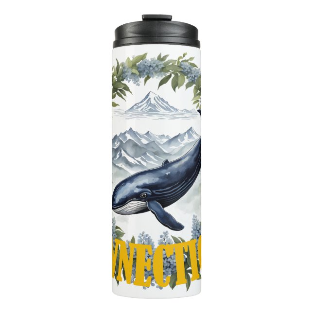 Connecticut-Wal mit Berglorbeer Thermosbecher (Vorderseite)