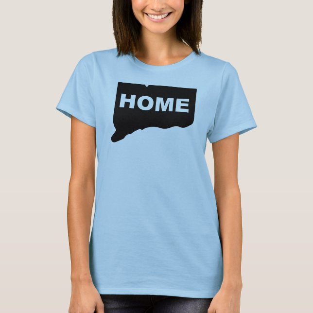 Connecticut Zuhause weg von Staat T - Shirt T-Shir (Vorderseite)