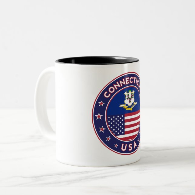 Connecticut Zweifarbige Tasse (Vorderseite Links)