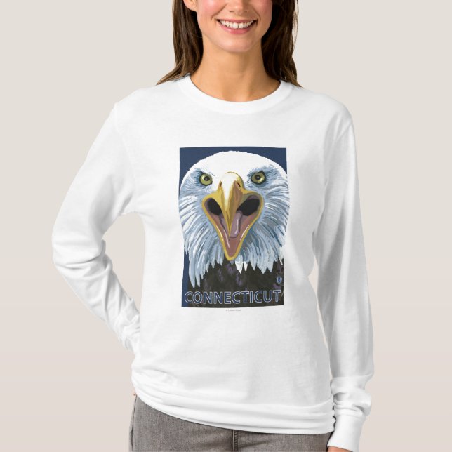 ConnecticutEagle herauf nahes T-Shirt (Vorderseite)