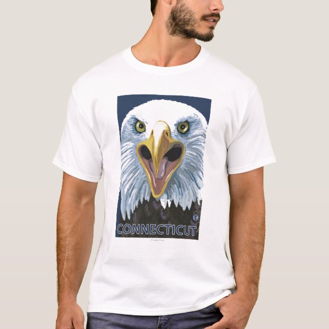 ConnecticutEagle herauf nahes T-Shirt (Vorderseite)