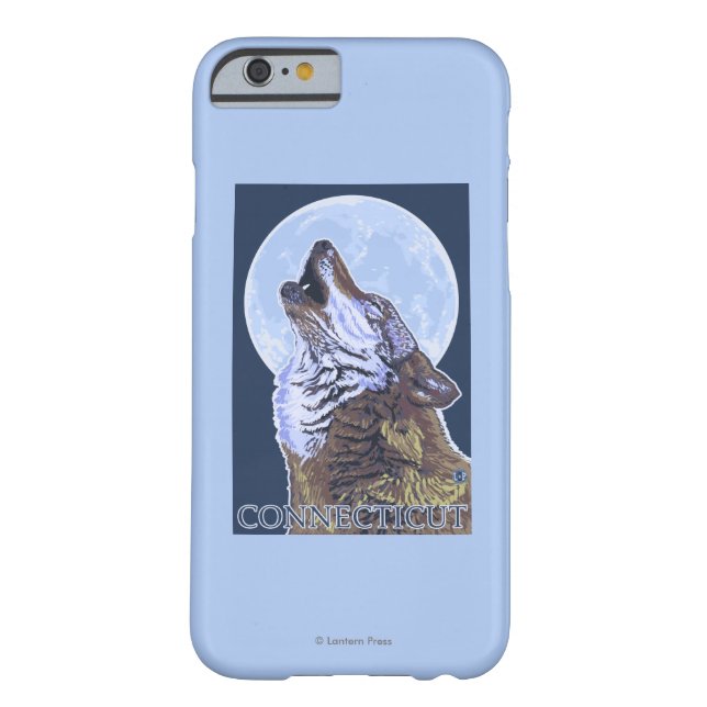 ConnecticutHowling Wolf Case-Mate iPhone Hülle (Rückseite)