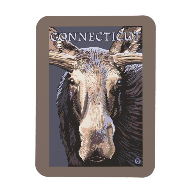 ConnecticutMoose Nah Magnet (Vertikal)
