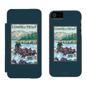 ConnecticutRiver, das Szene flößt Incipio Watson™ iPhone 5 Geldbörsen Hülle