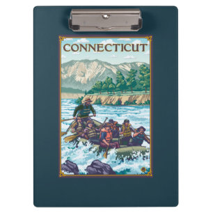 ConnecticutRiver, das Szene flößt Klemmbrett