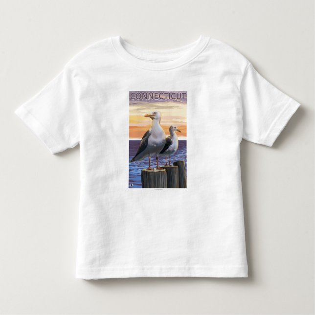 ConnecticutSea betrügt Szene Kleinkind T-shirt (Vorderseite)