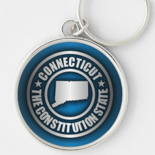 "Connecticutstahl" Schlüsselanhänger (blau)