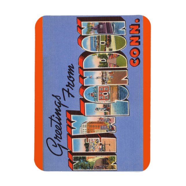 Connecticutt, New London Magnet (Vertikal)