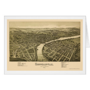 Connellsville, panoramische Karte PAs - 1897
