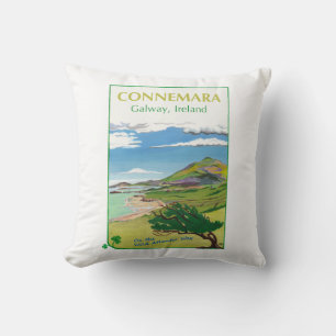 Connemara Cushion Travel Poster Design Kissen