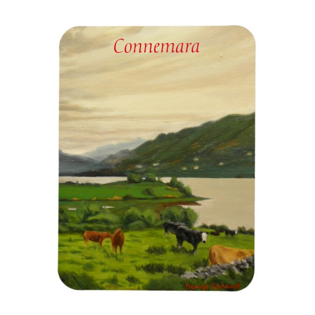 Connemara Irland Landschaftlicher Rinderzuchtbetri Magnet (Vertikal)