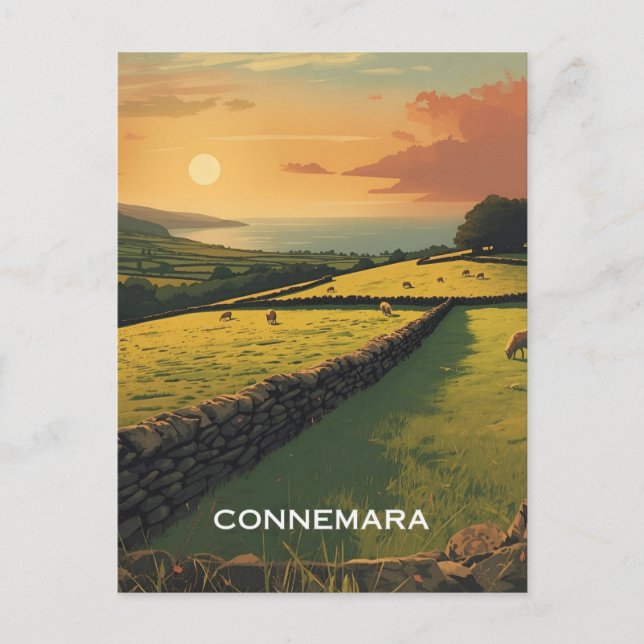 Connemara Irland Postkarte (Vorderseite)