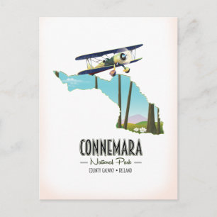 Connemara Nationalpark County Galway Irland Karte
