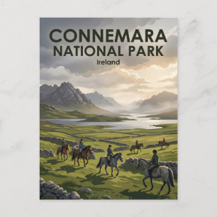 Connemara-Nationalpark Irland Postkarte