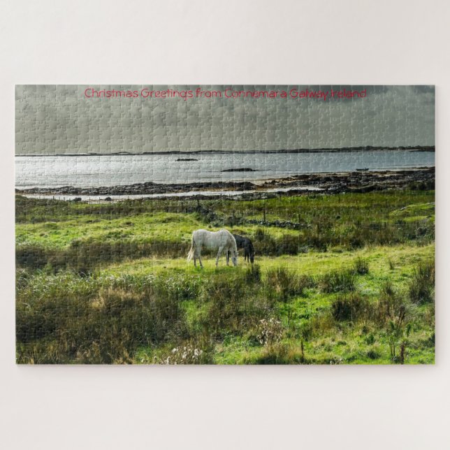 Connemara ponies Galway Irland. Jigsaw Puzzle (Horizontal)