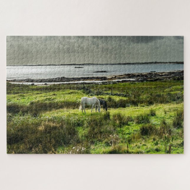 Connemara ponies Galway Irland. Puzzle (Horizontal)