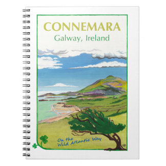 Connemara Travel Poster Design-Notebook Notizblock