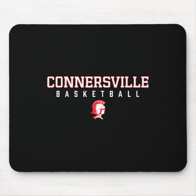 Connersville Spartans Logo Sketll Hs  Mousepad (Vorne)