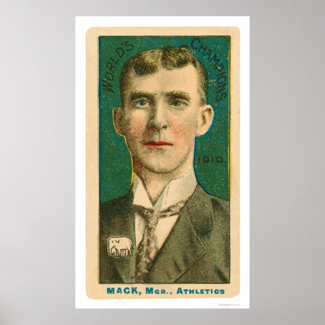 Connie Mack Manager Baseball 1910 Poster (Vorne)