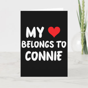 Connie - Mein Herz gehört Connie - Liebe Karte