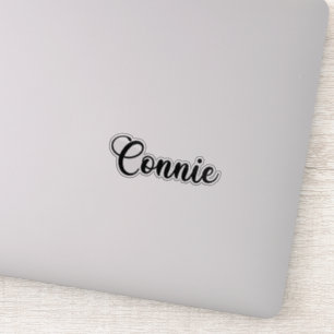 Connie Name - Handgeschriebene Kalligrafie Aufkleber