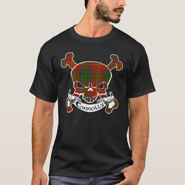 Connolly Tartan-Schädel-Shirt T-Shirt (Vorderseite)