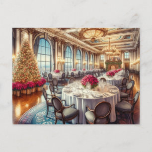 Connor Hotel Christmas Dining Joplin MO Postkarte