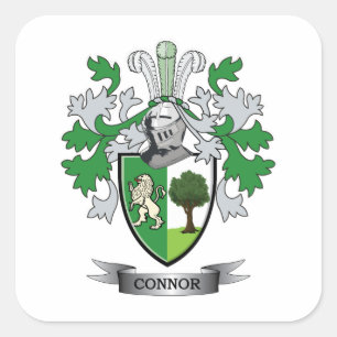 Connor-Wappen Quadratischer Aufkleber