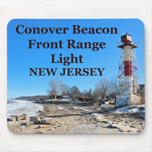 Conover Beacon Front Range Light, NJ Mousepad (Vorne)