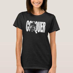 CONQUE Bodybuilding Gym Workout Motivierend T-Shirt