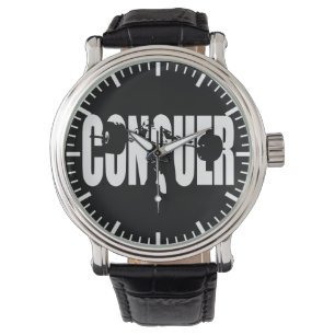 CONQUE - Olympisches Gewichtheben - Fitnessraum Mo Armbanduhr