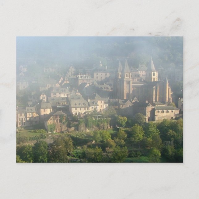Conques, Frankreich, Postkarte (Vorderseite)