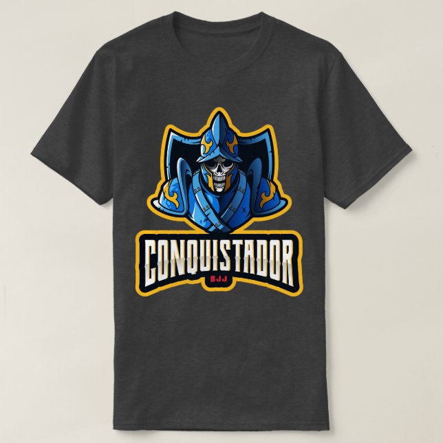 Conquistador BJJ Brazilian Jiu Jitsu T-Shirt (Design vorne)