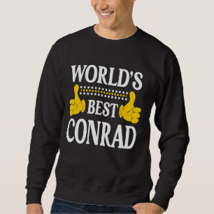 Conrad Nachname Team Familie Nachname Weltbeste Sweatshirt