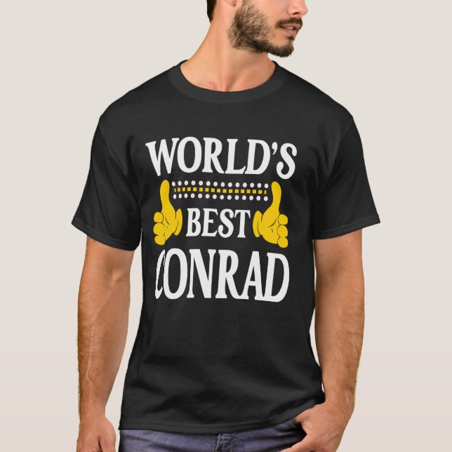 Conrad Nachname Team Familie Nachname Weltbeste T-Shirt (Vorderseite)