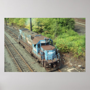 Conrail Diesel # 1644, errichtet durch EMD im Poster