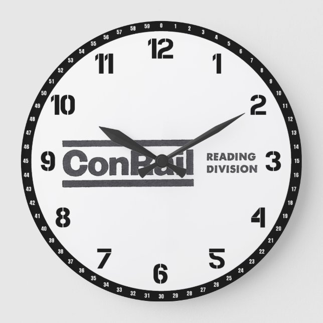 Conrail Reading Division 1976 Wall Clock Große Wanduhr (Vorderseite)